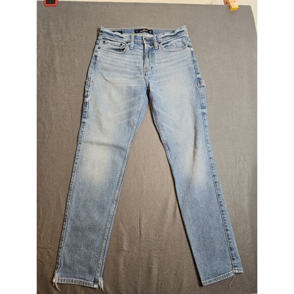 Hollister Other - Hollister Jeans Mens 28x30 Blue Denim Dad Epic Flex Straight Medium Wash Stretch